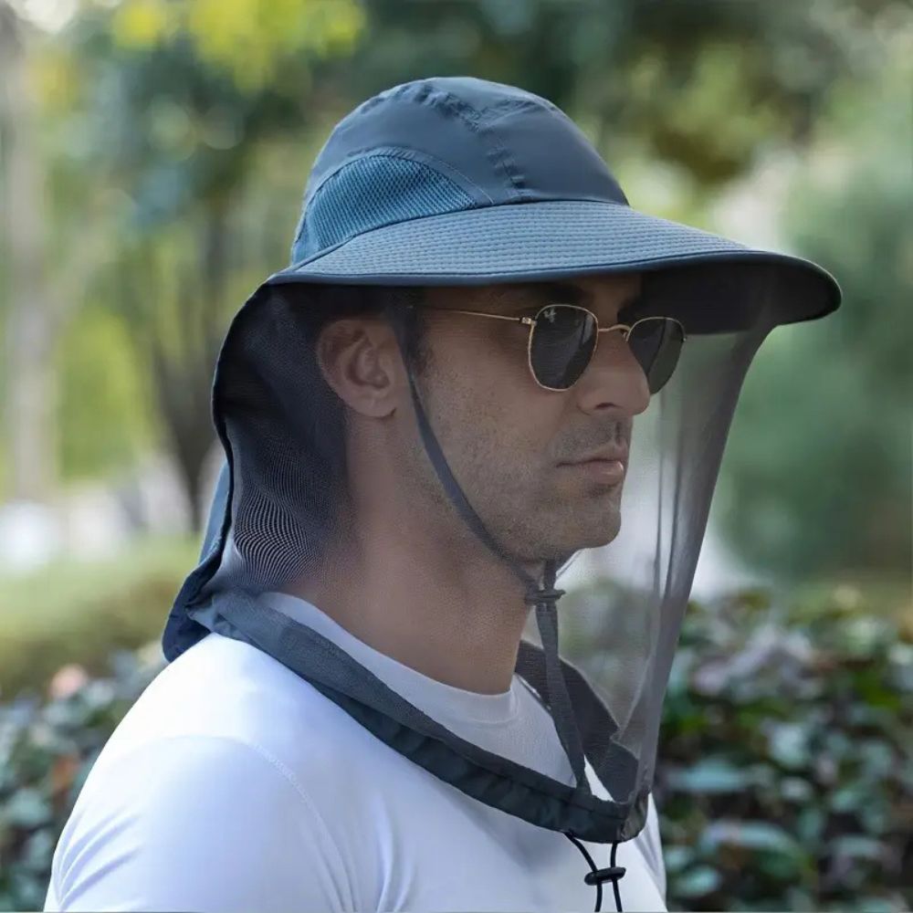 Wide Brim Mosquito & Sun Protection Hat