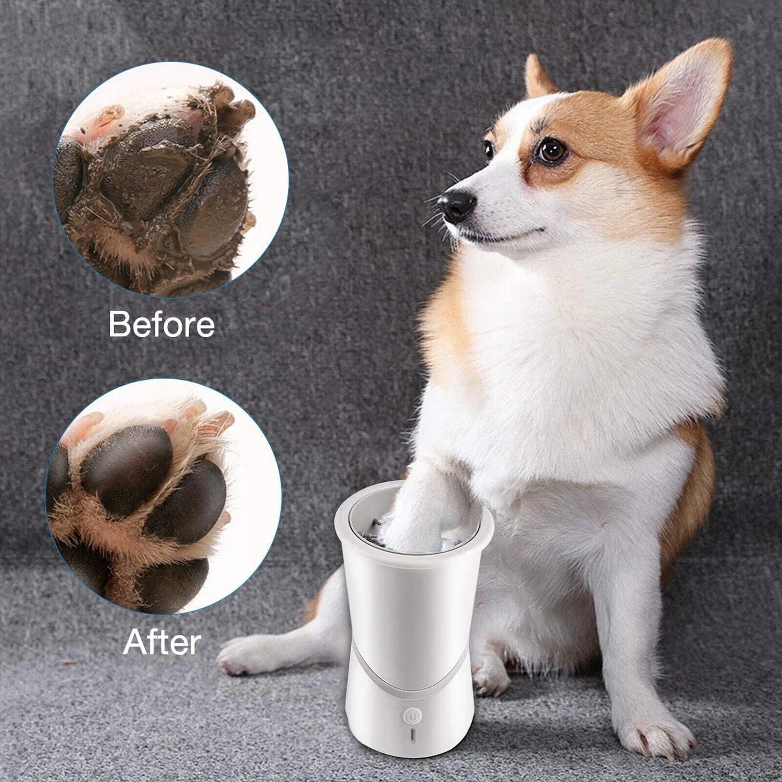 automatic electric paw cleaner USB rechargeable for dogs