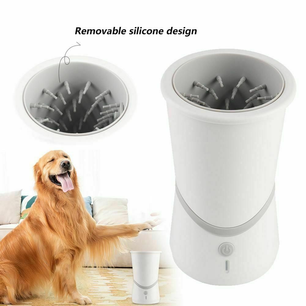 automatic electric paw cleaner USB rechargeable for dogs