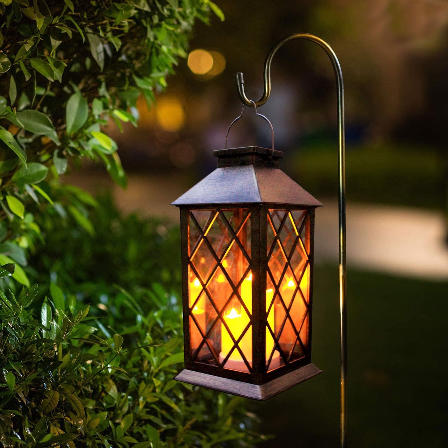 All-Weather Solar Garden Hanging Lantern