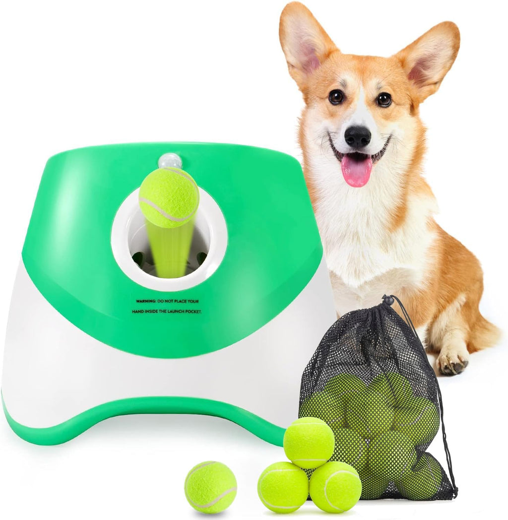 automatic dog ball launcher with 3 distance settings