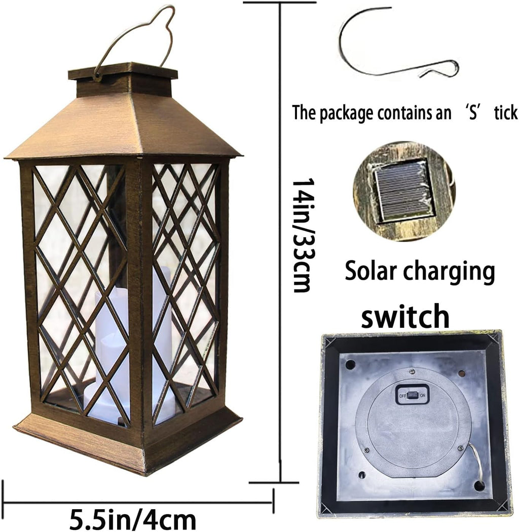 All-Weather Solar Garden Hanging Lantern