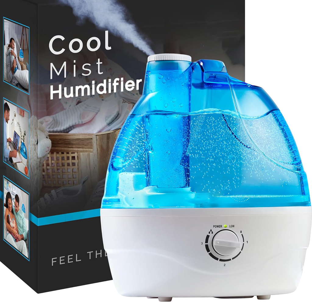 cool mist humidifier for home and bedroom quiet