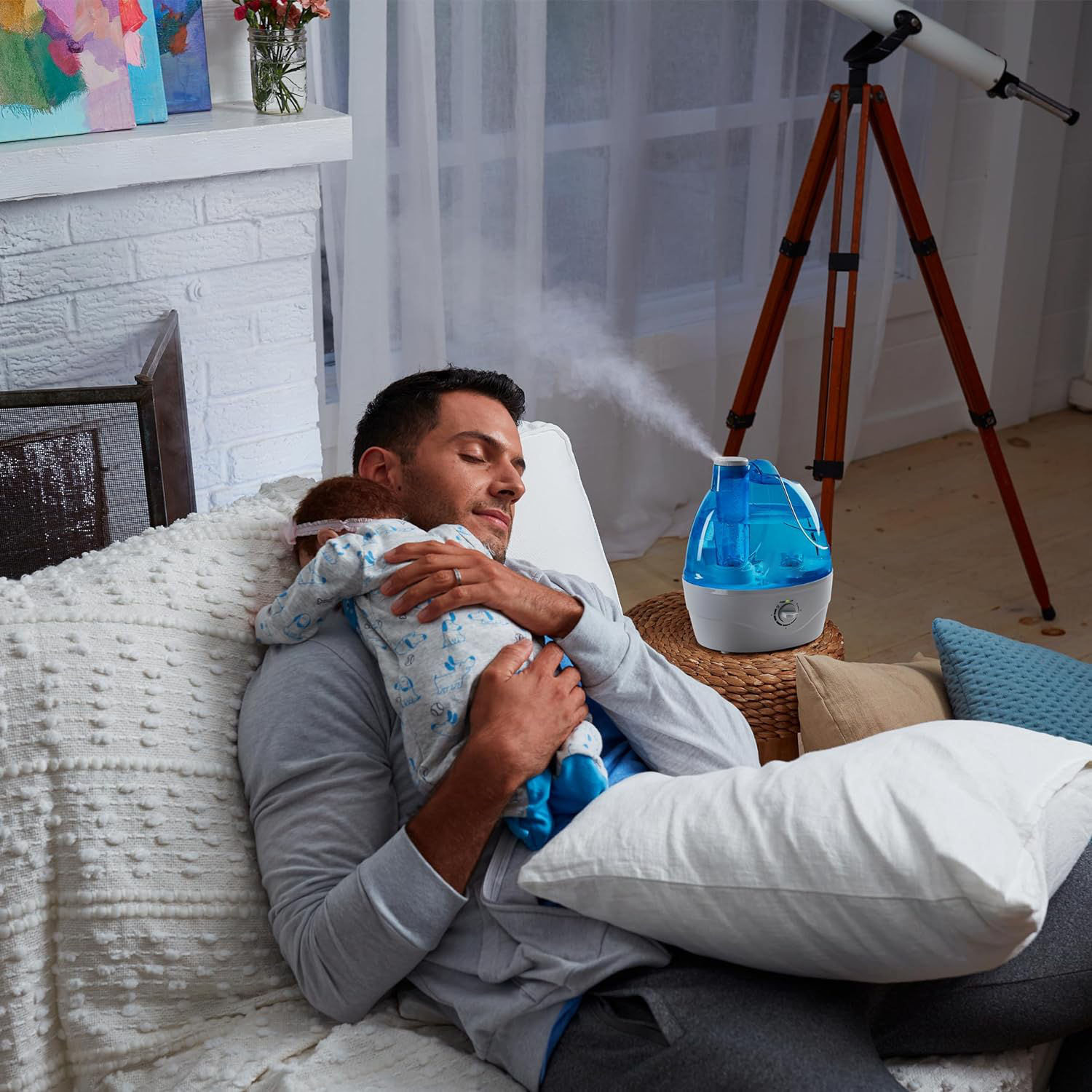 cool mist humidifier for home and bedroom quiet