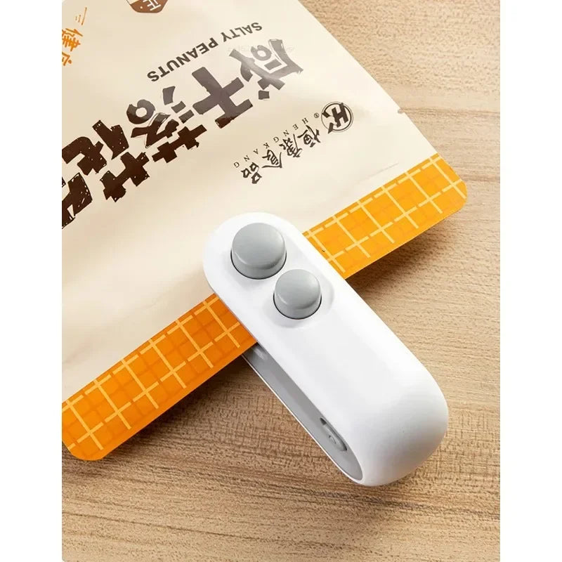 2 in 1 Mini Bag Sealer & Vacuum - Keep Food Fresh Longer