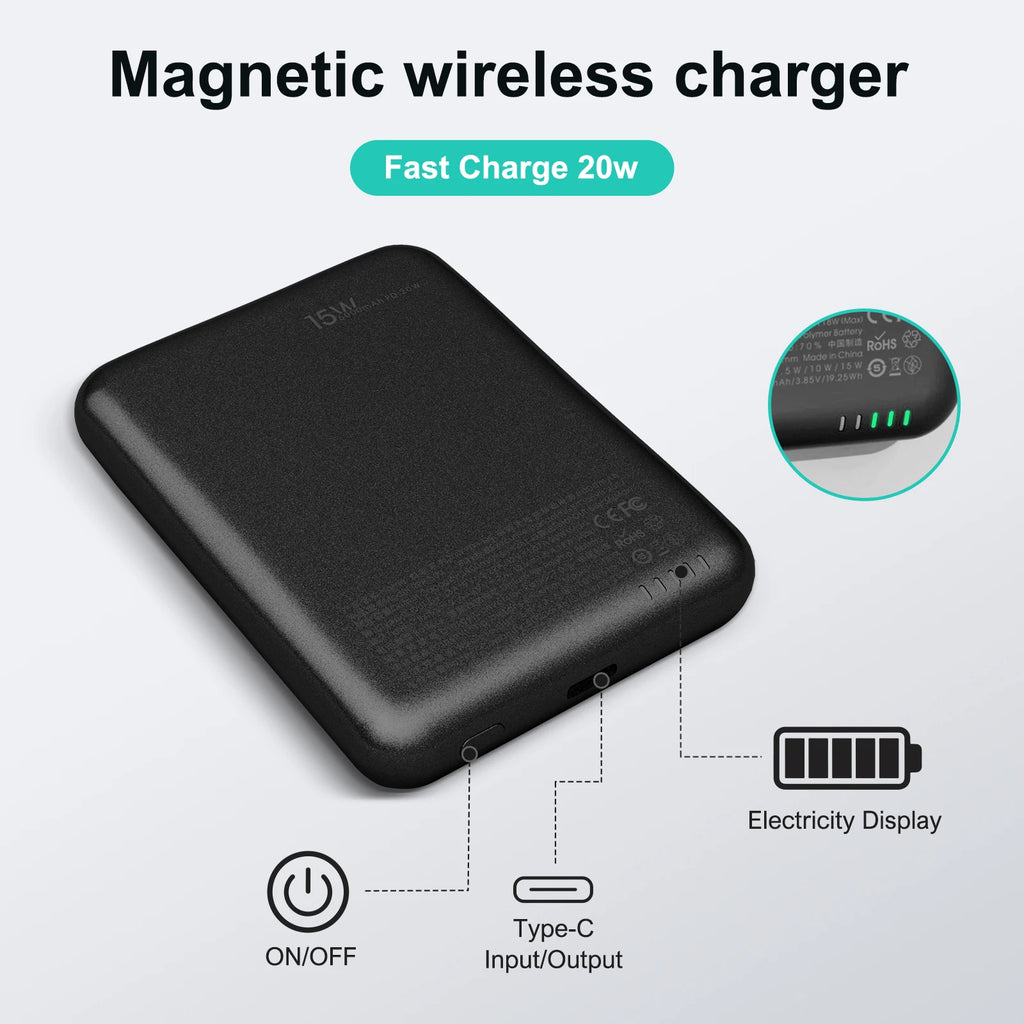 MagSafe Power Bank - 5000mAh Wireless Charger