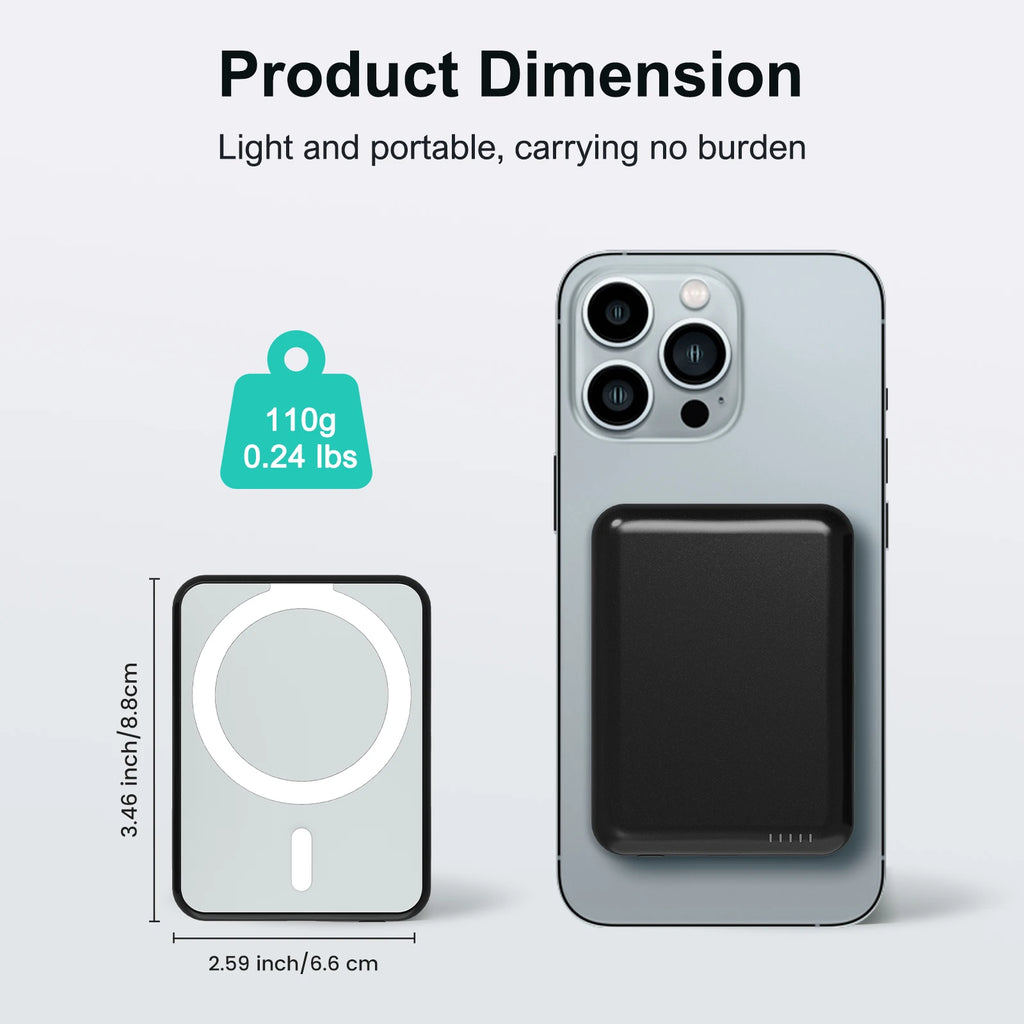 MagSafe Power Bank - 5000mAh Wireless Charger