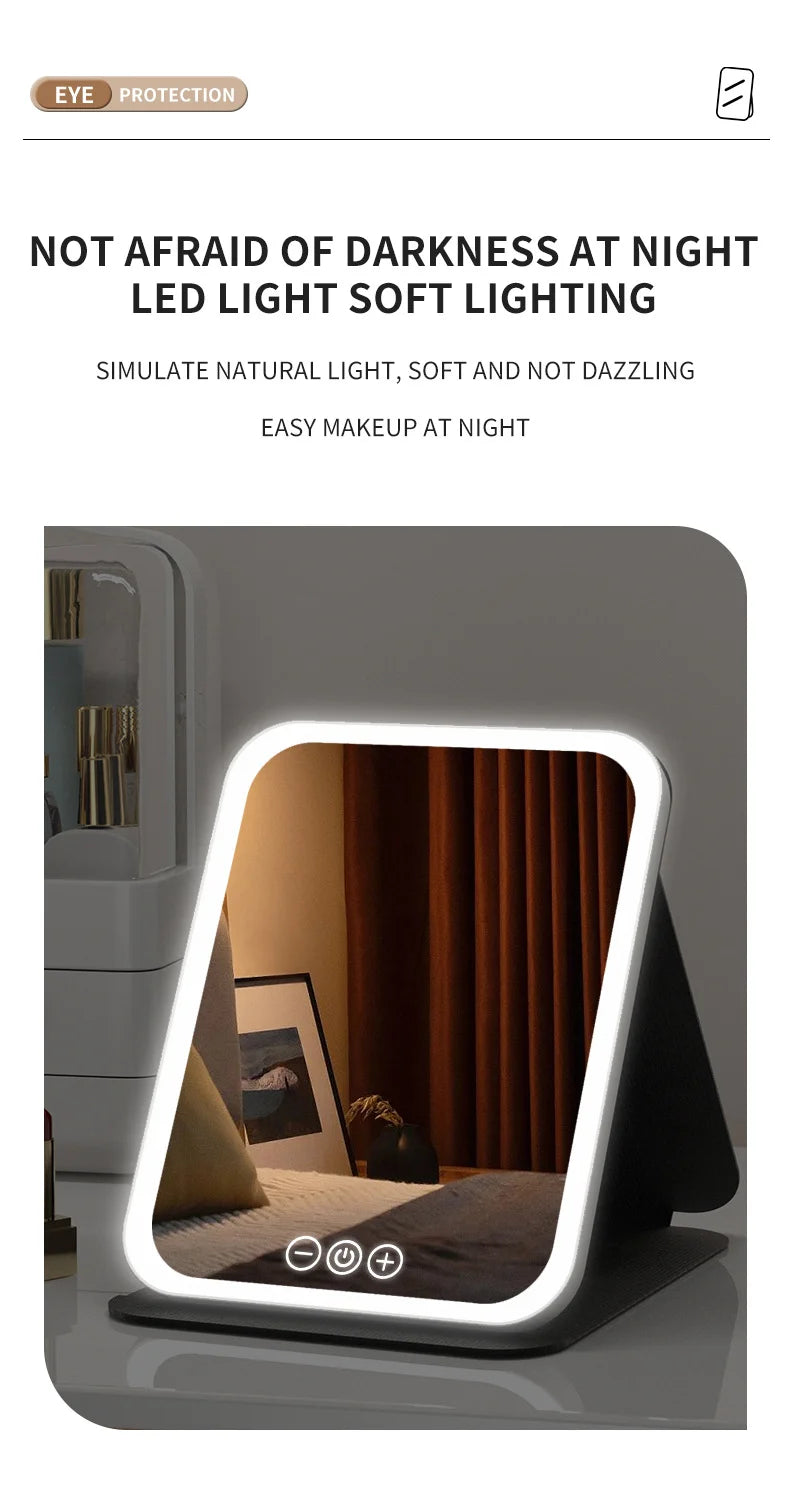 LED Vanity Mirror - 3 Color Light Modes