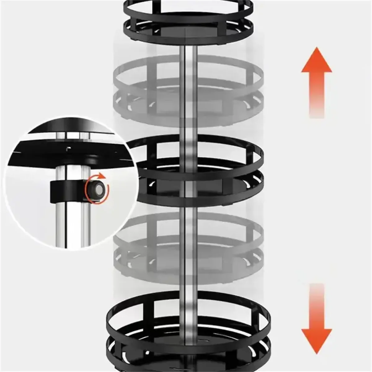360° Rotating Spice Rack - 1, 2 & 3 Tier
