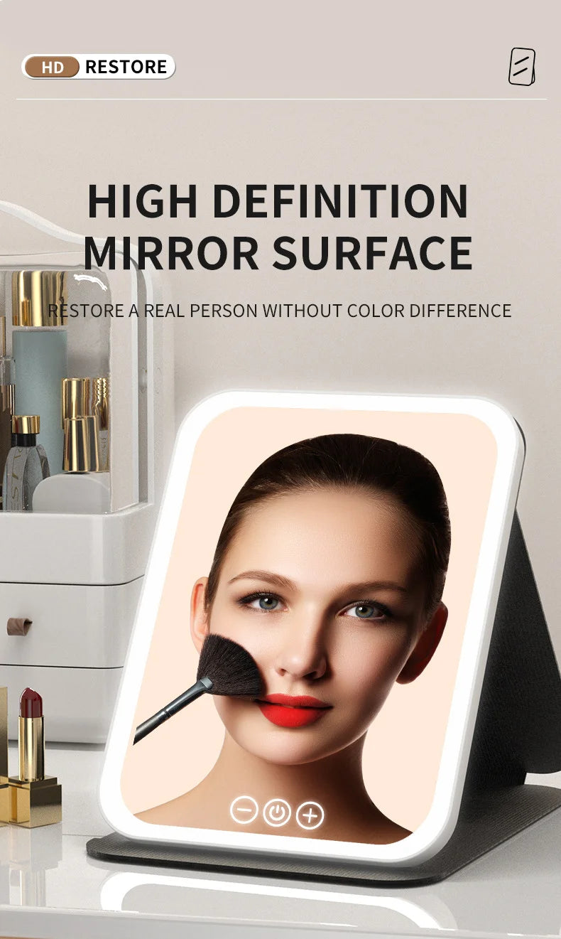 LED Vanity Mirror - 3 Color Light Modes