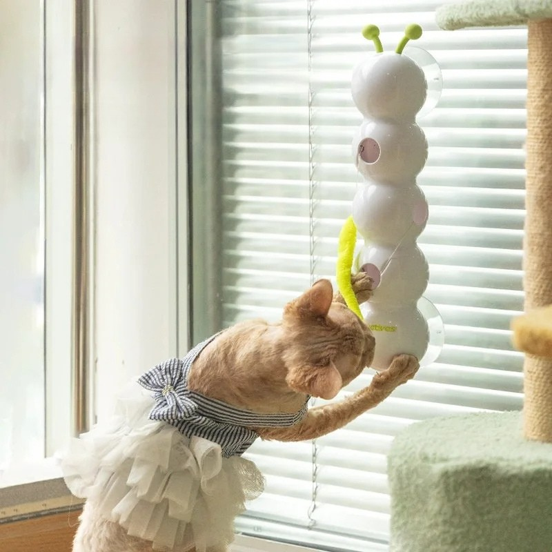 Interactive Automatic Worm Pop-Up Cat Toy