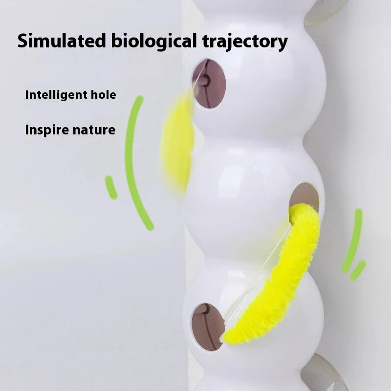 Interactive Automatic Worm Pop-Up Cat Toy
