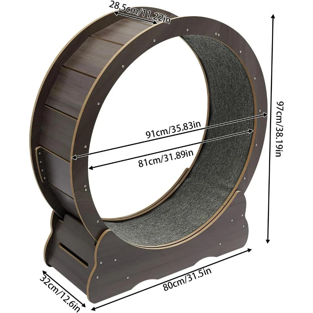 Cat Exercise Wheel - Silent Indoor Fitness Runner