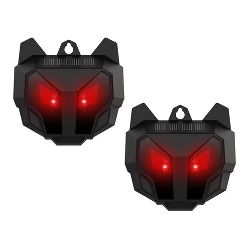 2-Pack Solar-Powered Ultrasonic Animal Deterrent for Outdoor Pest Control