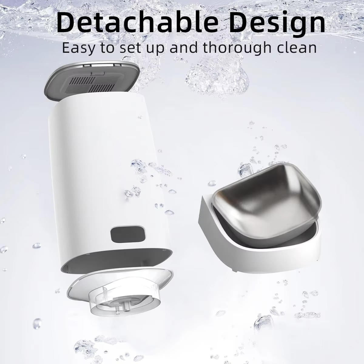 programmable automatic cat feeder with app control