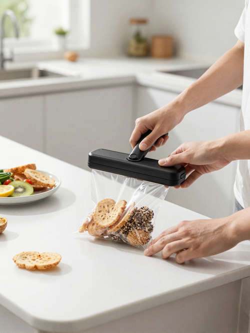 2-in-1 Mini Bag Sealer & Vacuum - Lifestyle