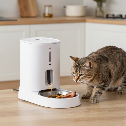 2-in-1 Dog & Cat Feeder with Water Dispenser