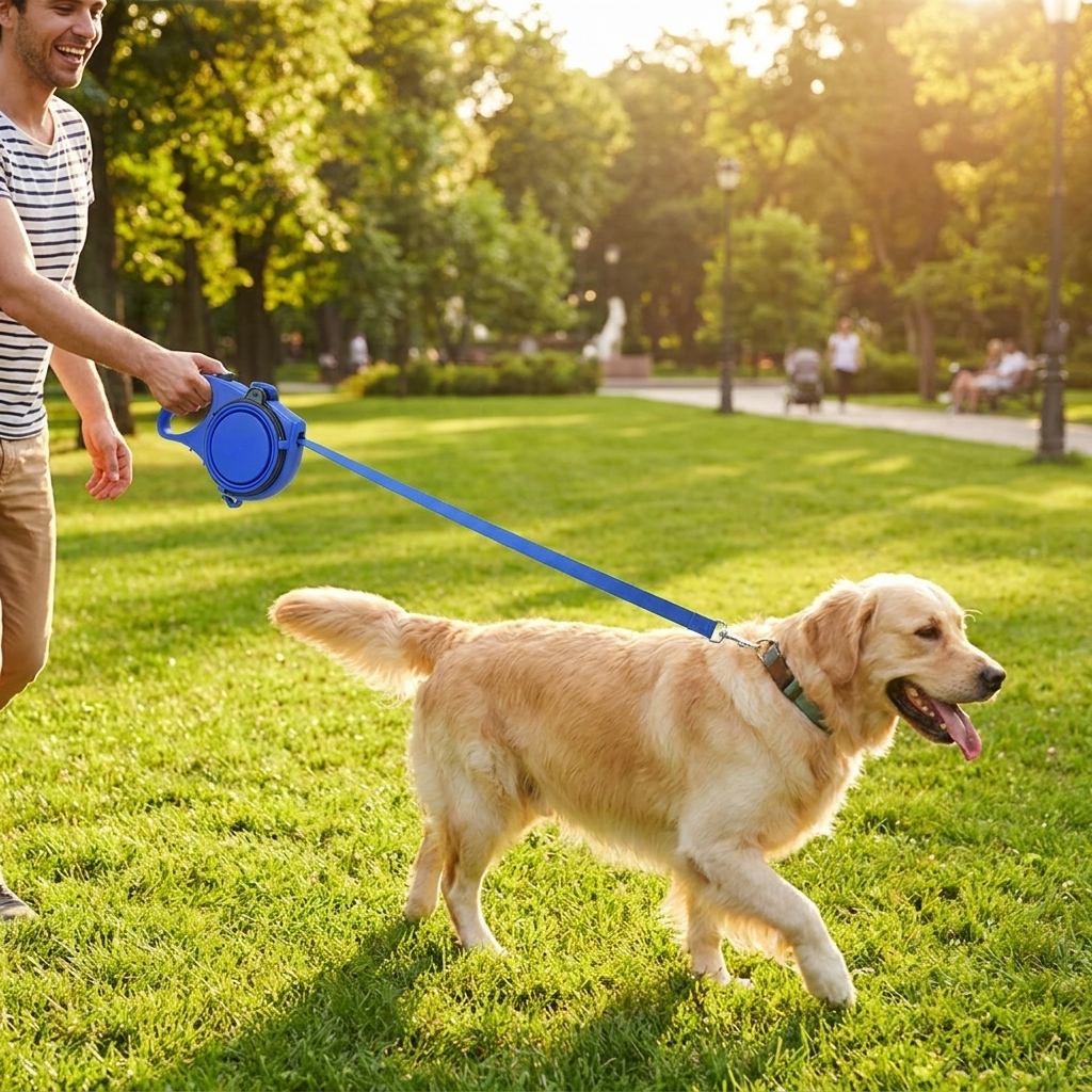 Dog Leash Water Bottle lifestyle