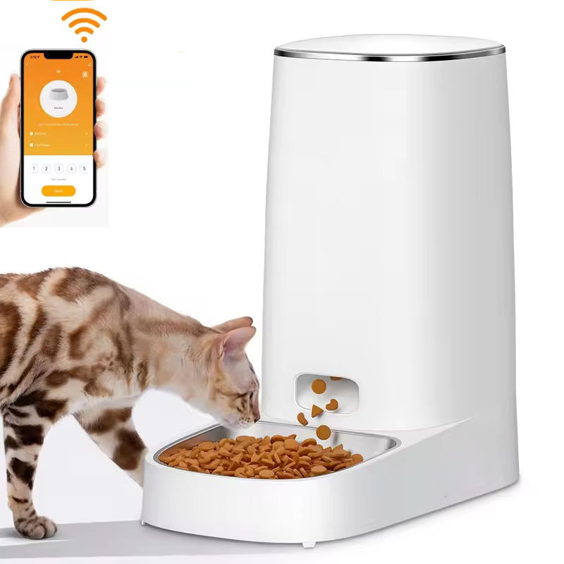 programmable automatic cat feeder with app control