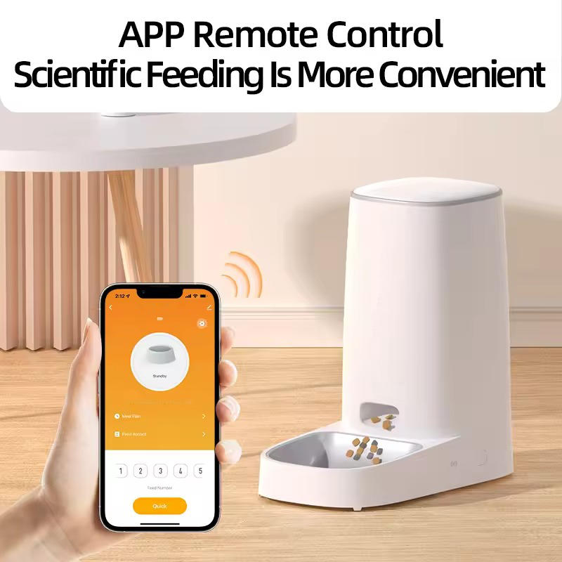 programmable automatic cat feeder with app control