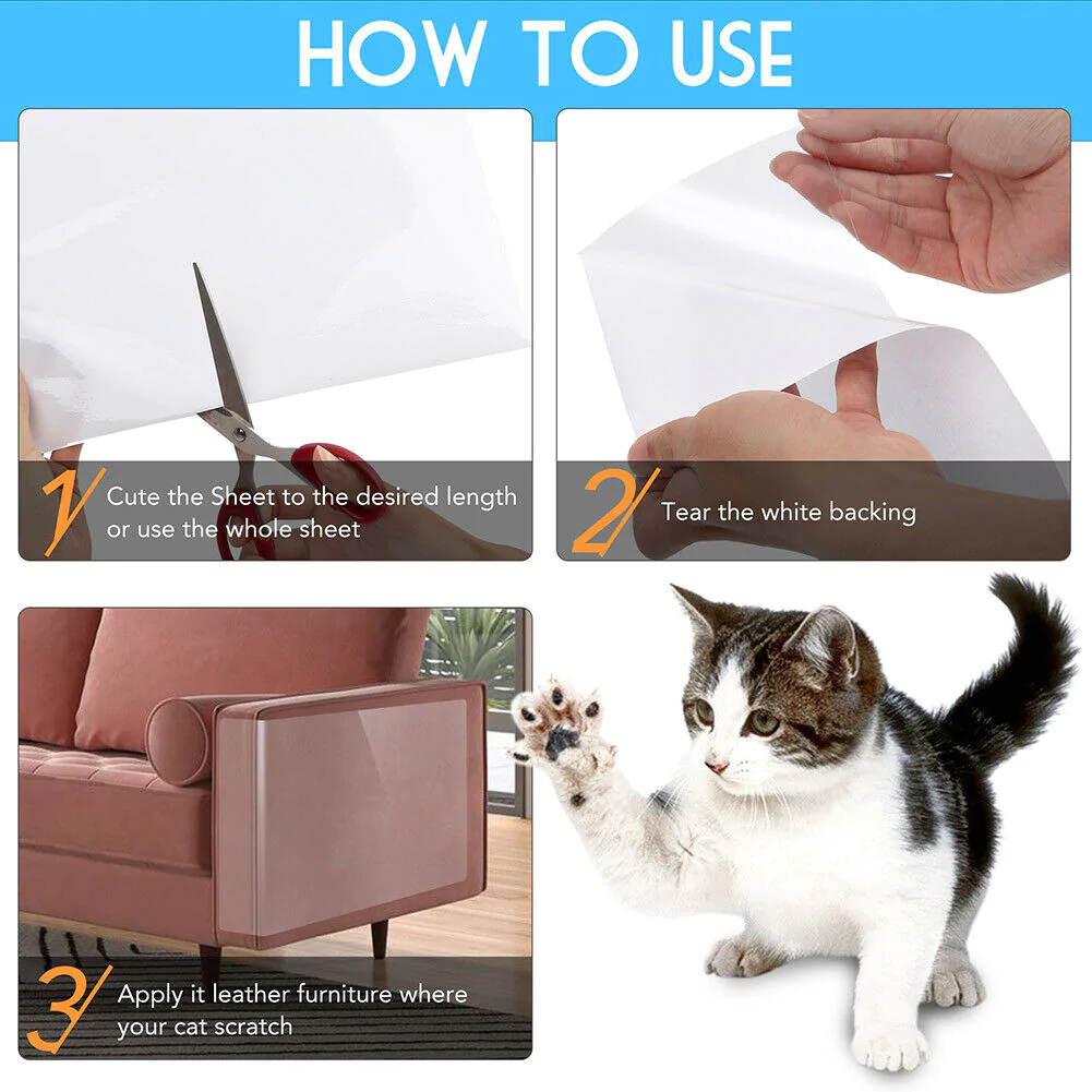 Cat Scratch Furniture Protector Pads - 8 Pack