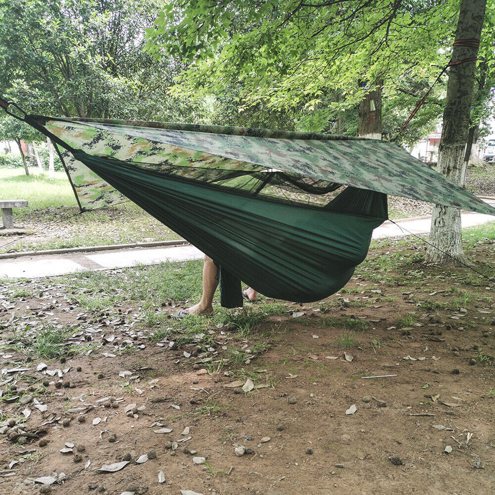 2-Person Camping Hammock Tent with Canopy
