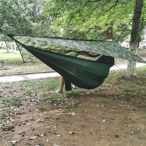 2-Person Camping Hammock Tent with Canopy