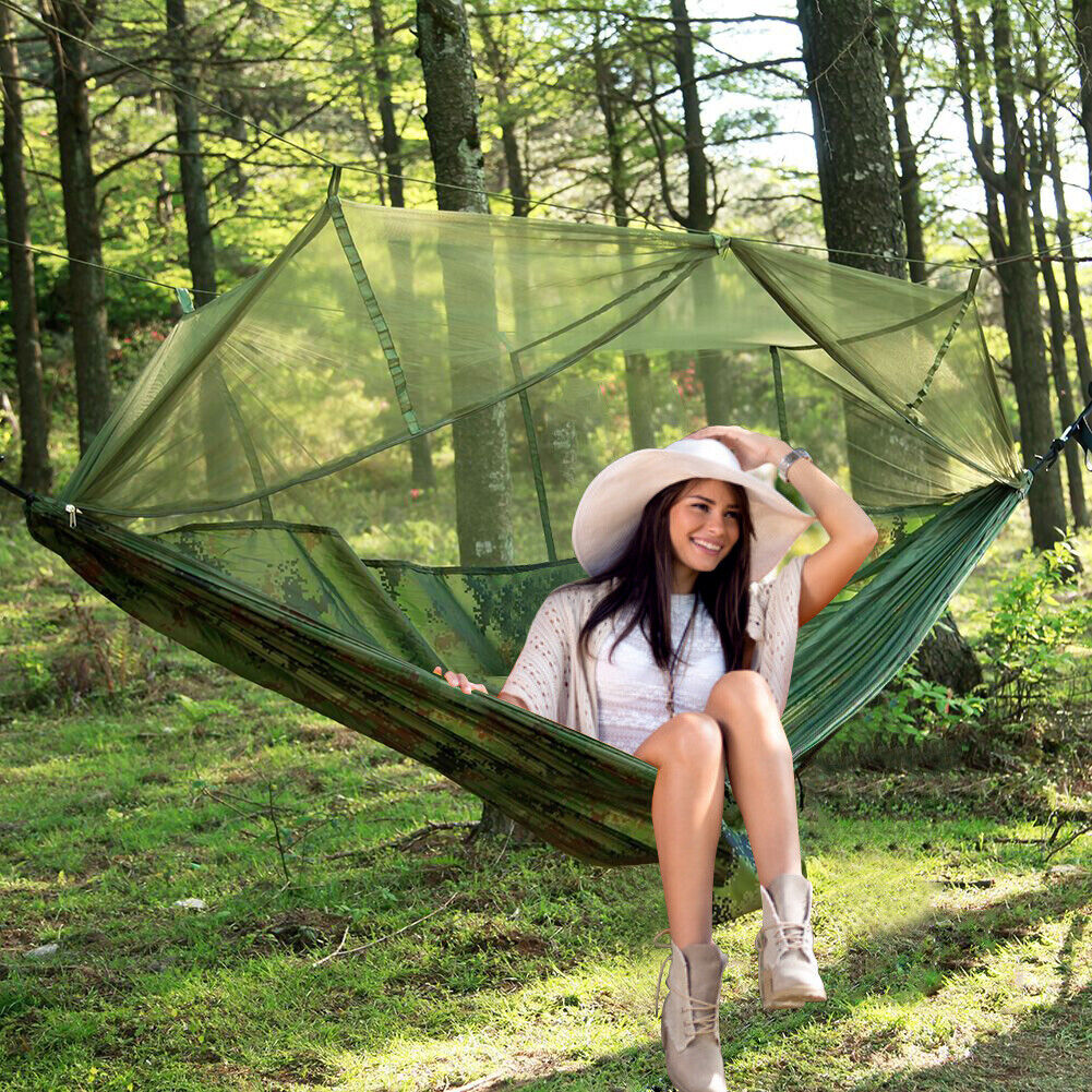 2-Person Camping Hammock Tent with Canopy
