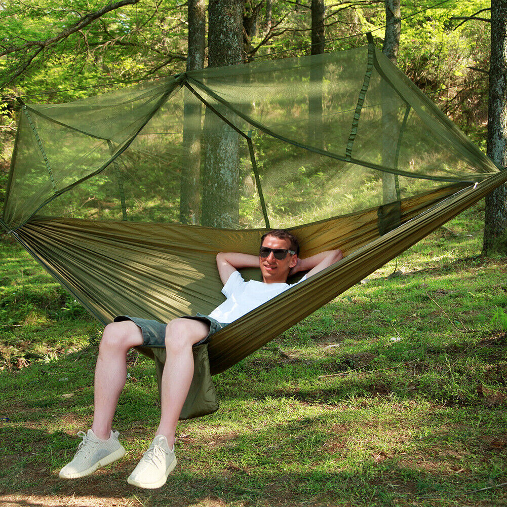 2-Person Camping Hammock Tent with Canopy