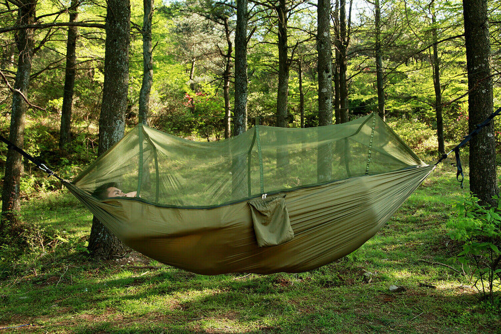 2-Person Camping Hammock Tent with Canopy