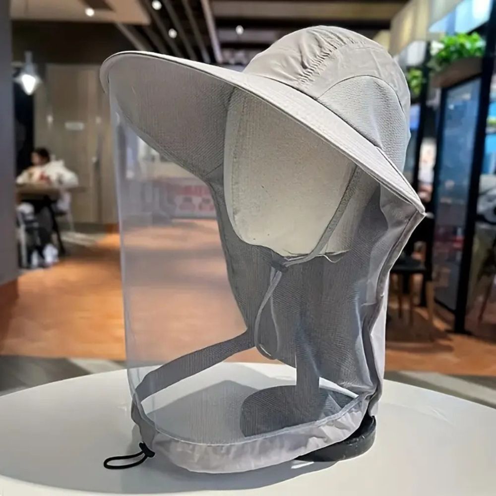 wide brim mosquito and sun protection hat outdoor